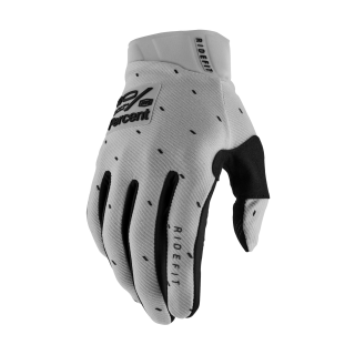 100% Motocross Gloves Ridefit Slasher - Silver