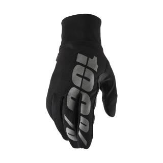 100% Motocross Gloves Winter Hydromatic Waterproof - Black