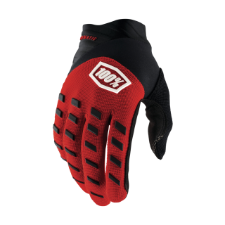 100% Youth Motocross Gloves Airmatic - Red / Black