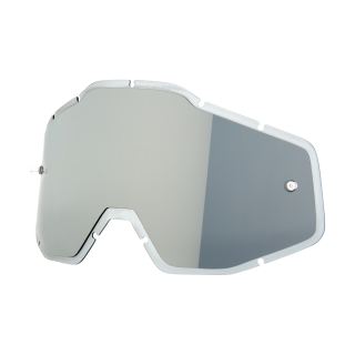 100% Lens RC1/AC1/ST1 - Injected Mirror Silver Flash / Smoke