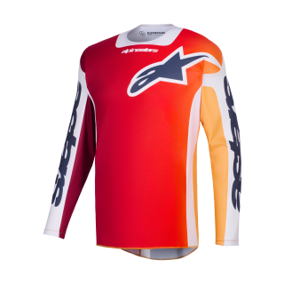Alpinestars Motocross Jersey 2026 Racer Portl - Red / Light Grey / Dark Grey