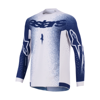 Alpinestars Motocross Jersey 2026 Supertech Scenz - Light Grey / Dark Blue