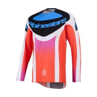 Alpinestars Motocross Jersey 2026 Techstar Knif - Light Grey / Fluo Orange / Black