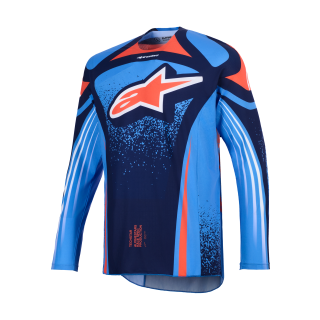 Alpinestars Motocross Jersey 2026 Techstar Nomur - Dark Navy / Orange / Ucla / Blue