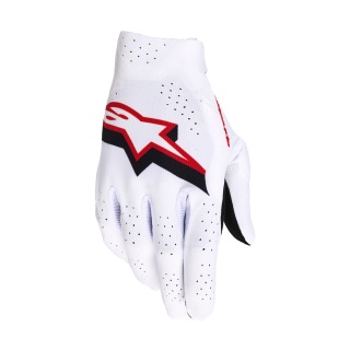 Alpinestars Motocross Gloves 2026 Supertech - White / Black / Fire Red