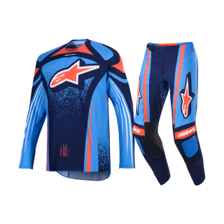 Alpinestars Motocross Gear 2026 Techstar Nomur - Dark Navy / Orange / Ucla / Blue