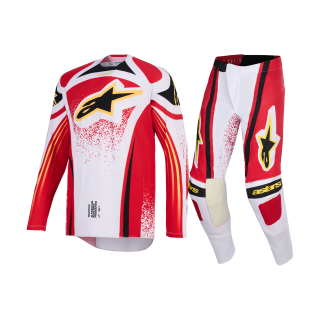 Alpinestars Motocross Gear 2026 Techstar Nomur - Light Grey / Red / Black