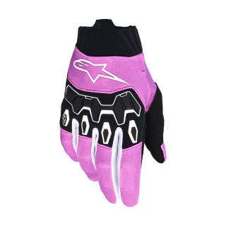 Alpinestars Women Motocross Gloves 2026 Full Bore V2 - White / Fluo Pink / Black