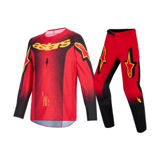 Alpinestars Youth Motocross Gear 2026 Supertech Scenz - Red / Black / Yellow