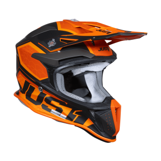 Just1 Motocross Helmet J18F Hexa - Orange / Black / Titanium – MX