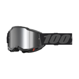 100% Motocross Goggle Accuri 2 Black - Mirror Silver