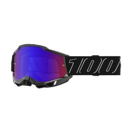100% Motocross Goggle Accuri 2 Blackline - Mirror Red / Blue