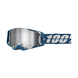 100% Motocross Goggle Armega Albar - Mirror Silver Flash