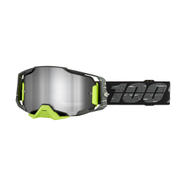 100% Motocross Goggle Armega Antibia - Mirror Silver Flash
