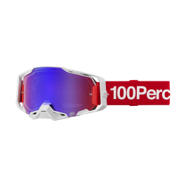 100% Motocross Goggle Armega Corbin - Mirror Red / Blue