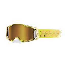 100% Motocross Goggle Armega Feelgood - Mirror True Gold