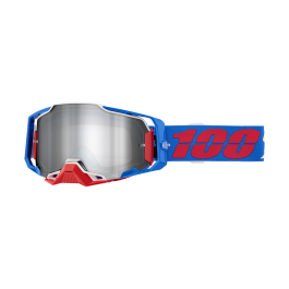 100% Motocross Goggle Armega Ironclad - Mirror Silver