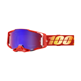 100% Motocross Goggle Armega Nuketown - Mirror Red / Blue