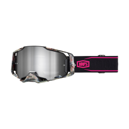 100% Motocross Goggle Armega Sarcelle - Mirror Silver