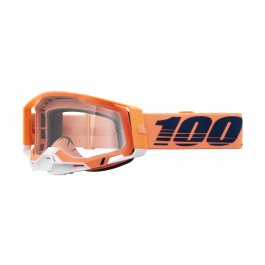 100% Motocross Goggle Racecraft 2 Coral - Clear