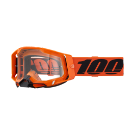 100% Motocross Goggle Racecraft 2 Neon Orange - Clear