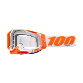 100% Motocross Goggle Racecraft 2 Orange - Clear