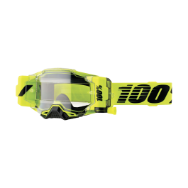 100% Motocross Goggle Roll-Off Armega Forecast Nuclear Citrus - Clear