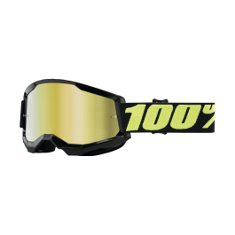 100% Motocross Goggle Strata 2 Upsol - Mirror Gold