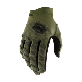 100% Motocross Gloves Airmatic - Army Green