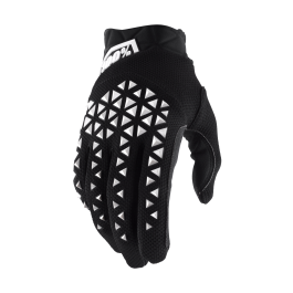 100% Motocross Gloves Airmatic CE - Black / White