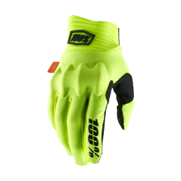 100% Motocross Gloves Cognito D3O - Fluo Yellow / Black