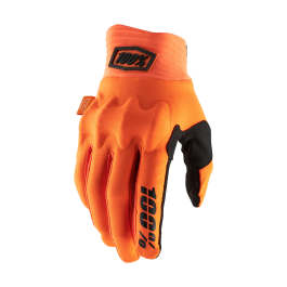 100% Motocross Gloves Cognito D3O - Fluo Orange / Black
