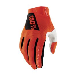 100% Motocross Gloves Ridefit - Fluo Orange