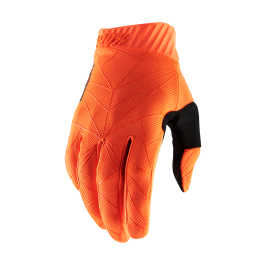 100% Motocross Gloves Ridefit - Fluo Orange / Black
