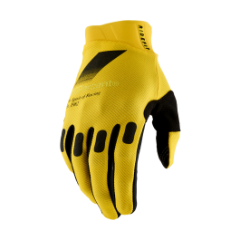 100% Motocross Gloves Ridefit - Yellow