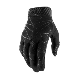 100% Motocross Gloves Ridefit - Black / White