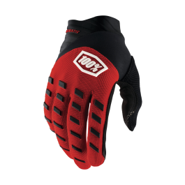 100% Youth Motocross Gloves Airmatic - Red / Black