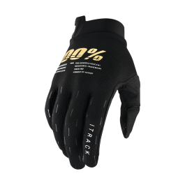 100% Youth Motocross Gloves iTrack - Black