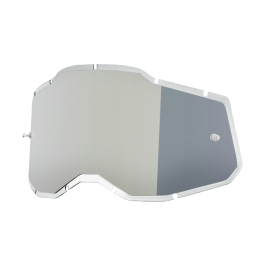 100% Lens RC2/AC2/ST2 - Injected Mirror Silver Flash