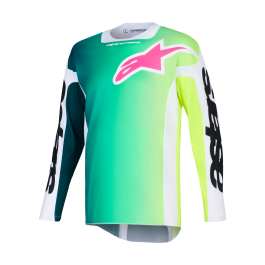 Alpinestars Motocross Jersey 2026 Racer Portl - Green / White / Black