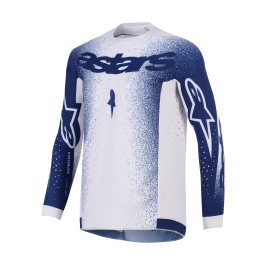 Alpinestars Motocross Jersey 2026 Supertech Scenz - Light Grey / Dark Blue