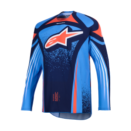 Alpinestars Motocross Jersey 2026 Techstar Nomur - Dark Navy / Orange / Ucla / Blue
