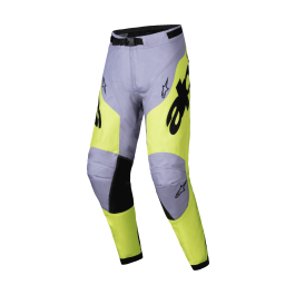 Alpinestars Motocross Pants Racer Veil - Grey / Fluo Yellow