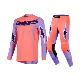 Alpinestars Motocross Gear 2026 Supertech Scenz - Hot Coral / Purple