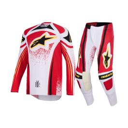 Alpinestars Motocross Gear 2026 Techstar Nomur - Light Grey / Red / Black