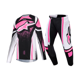 Alpinestars Women Motocross Gear 2026 Techstar Nomur - Black / White / Fuchsia