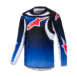 Alpinestars Youth Motocross Jersey Racer Wurx - Blue / Black