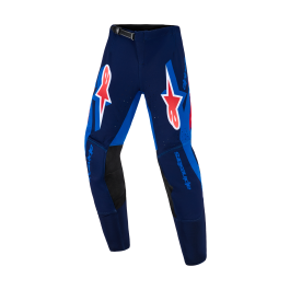 Alpinestars Youth Motocross Pants 2026 Supertech Vista - Dark Navy / Hot Coral / Cobalt