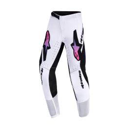 Alpinestars Youth Motocross Pants 2026 Supertech Vista - White / Purple / Black