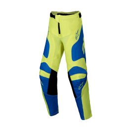 Alpinestars Youth Motocross Pants Racer Veil - Fluo Yellow / Blue